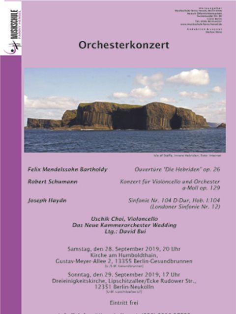 Bildvergrößerung: Plakat Orchesterkonzert NKW Herbst 2019