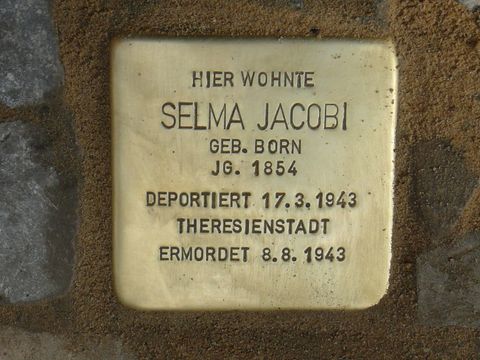 Stolperstein für Selma Jacobi