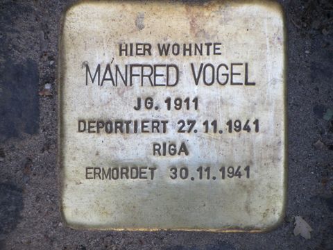 Stolperstein Manfred Vogel