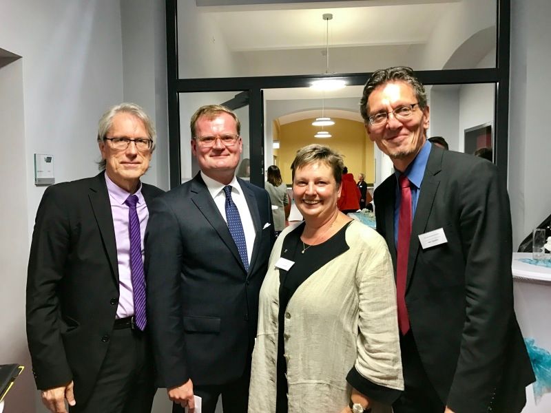 Dr. Matthias Kollatz-Ahnen, Wolfgang Schyrocki, Sabine Smentek und Christian Gaebler
