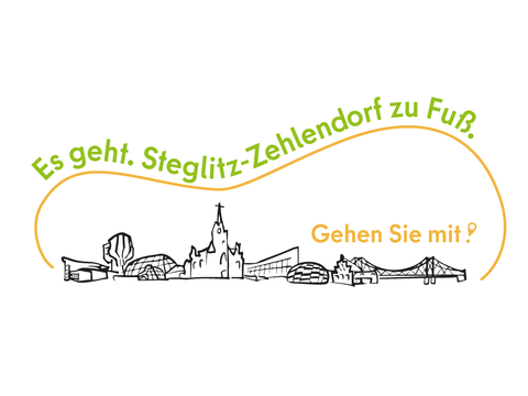 Logo - Es geht. Steglitz-Zehlendorf zu Fuß. Gehen Sie mit!