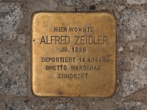 Stolperstein Alfred Zeidler