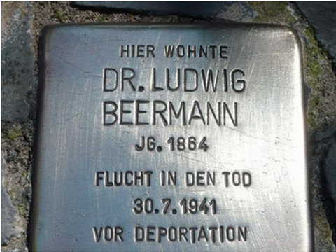 Stolperstein Dr. Ludwig Beermann