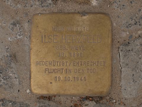 Stolperstein Ilse Herzfeld, 10.06.2012