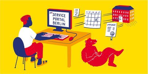 Illustration Service-Portal Berlin