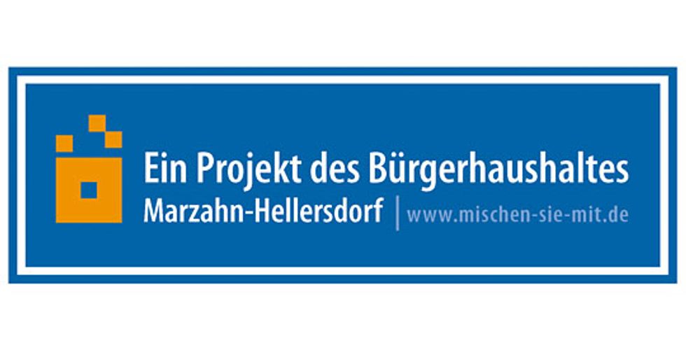 Logo: Ein Projekt des Bürgerhaushaltes Marzahn-Hellersdorf