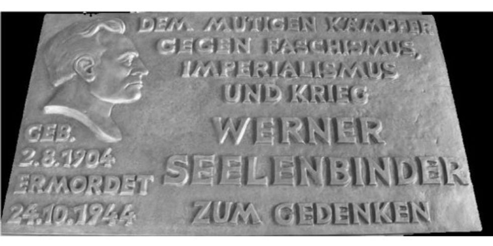 Gedenktafel für Werner Seelenbinder