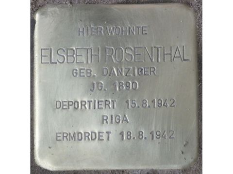 Stolperstein Elsbeth Rosenthal