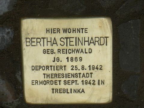 Stolperstein für Bertha Steinhardt