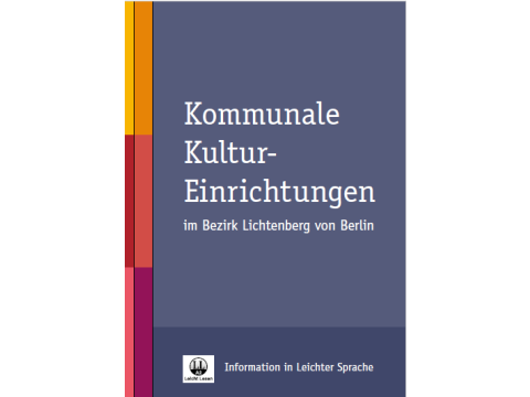 Cover Kommunale Kultureinrichtungen in Leichter Sprache