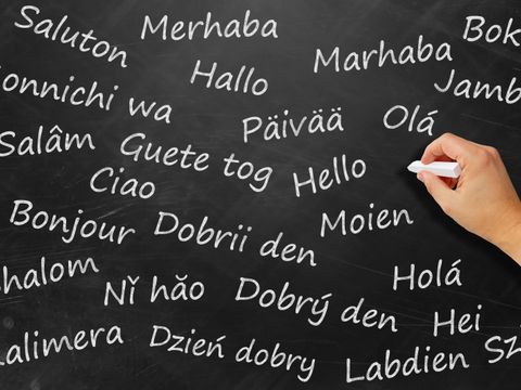 Begrüßung in verschiedenen Sprachen