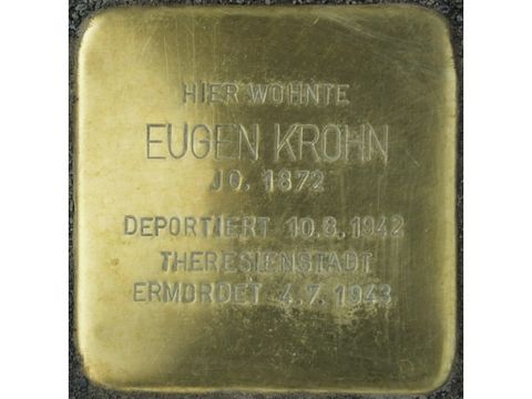 Bildvergrößerung: Stolperstein Eugen Krohn