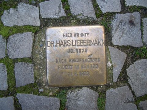 Stolperstein Dr. Hans Liebermann