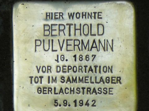 Stolperstein für Berthold Pulvermann