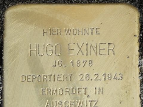 Stolperstein Hugo Exiner, 2014