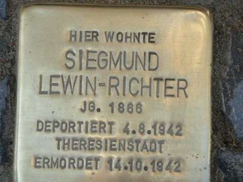 Stolperstein Siegmund Lewin-Richter