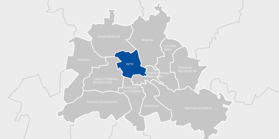 Berlin Karte Bezirk Mitte