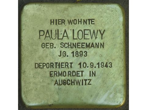 Stolperstein Paula Loewy