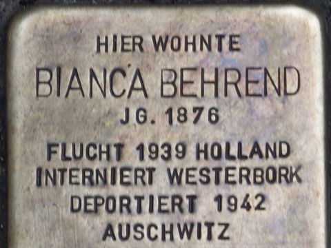 Stolperstein Bianca Behrend