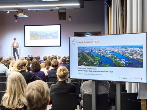 Lenné-Symposium 2024 „Grün-blaue Infrastruktur: Berlin auf dem Weg zur wassersensiblen Stadt. Erfolgsbedingungen für die Umsetzung“ 