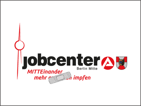 Logo zur Impfaktion des Jobcenter Berlin Mitte