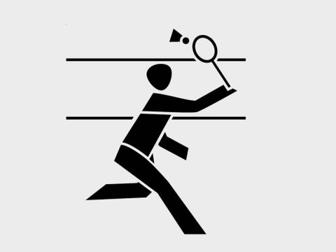 Badminton Piktogramm