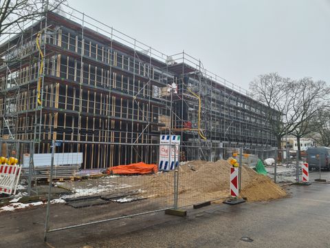 Bildvergrößerung: Baufortschritt/Baustelle am Standort Astrid-Lindgren-Grundschule 