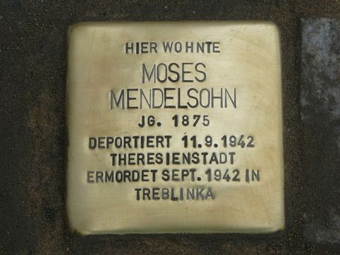 Stolperstein Moses Mendelsohn
