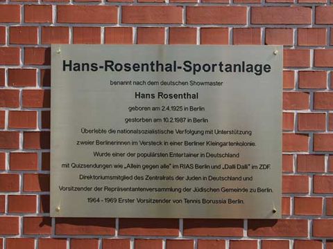 Gedenktafel für Hans Rosenthal, Foto: Raimund Müller