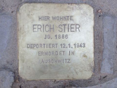 Stolperstein Erich Stier