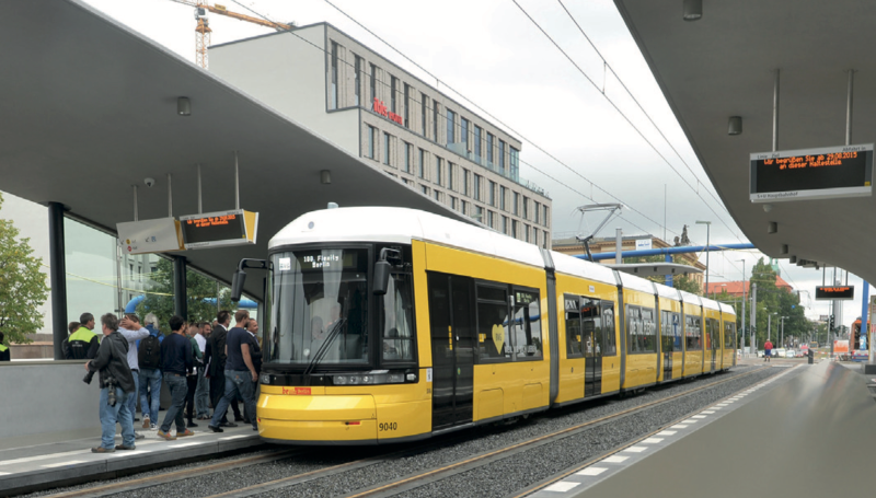 Bildvergrößerung: neue Straßenbahnhaltestelle am Hauptbahnhof