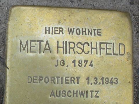 Stolperstein für Meta Hirschfeld