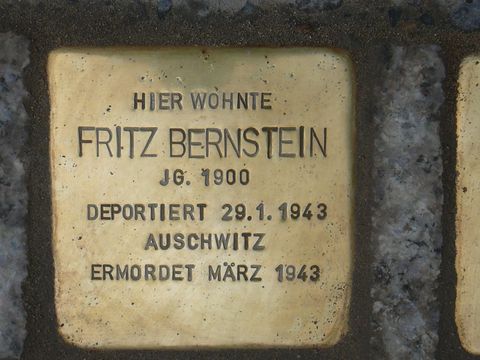 Stolperstein für Fritz Bernstein