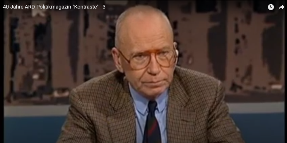 Jürgen Engert in den 1980er Jahren als KONTRASTE-Moderator. Aus "Kontrastreiche Zeiten", gesendet am 24.1.2008 im rbb