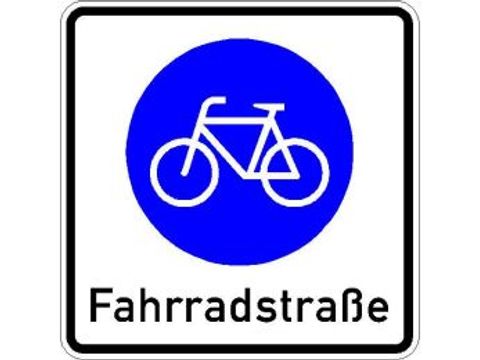 Bildvergrößerung: Z. 244 Fahrradstraße