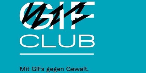 Logo des Gif Club zum Projekt mit GIFs gegen Gewalt. 