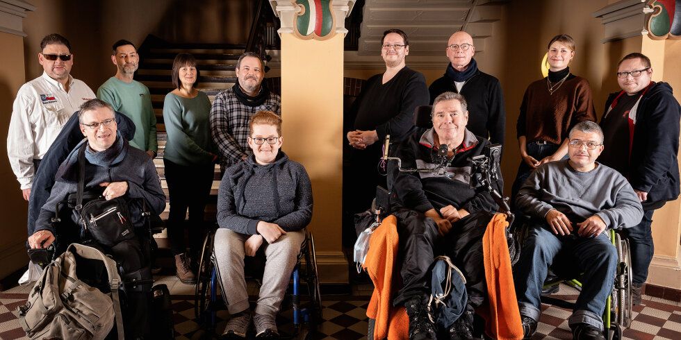 Gruppenbild von einigen Mitgliedern des Beirates von und für Menschen mit Behinderungen