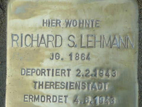 Stolperstein für Richard S. Lehmann