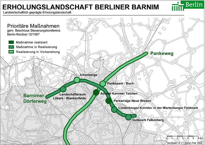 Berliner Barnim: Projekte der Landschaftsentwicklung 1997