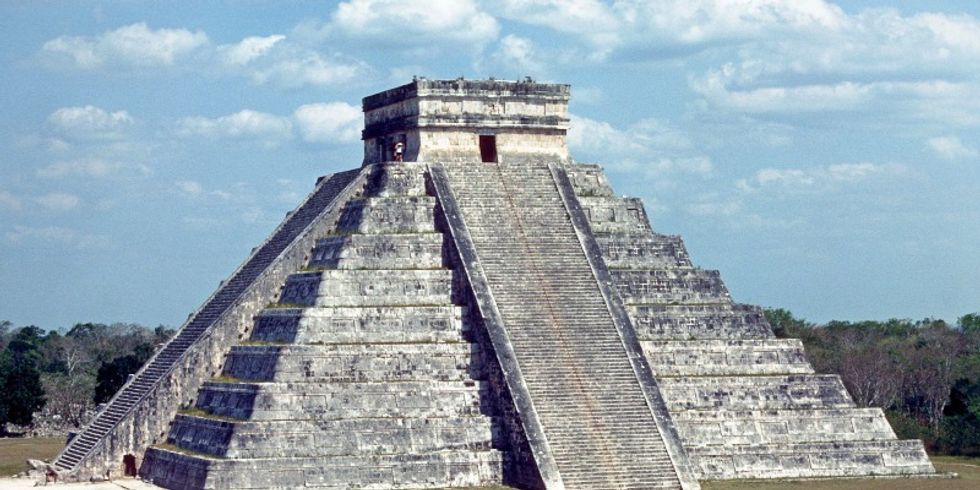 Ein Tempel der Maya