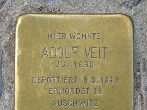 Stolperstein Adolf Veit