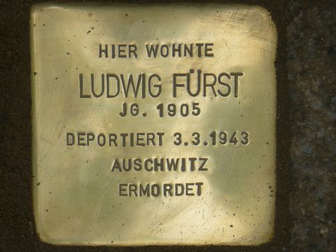 Stolperstein für Ludwig Fürst