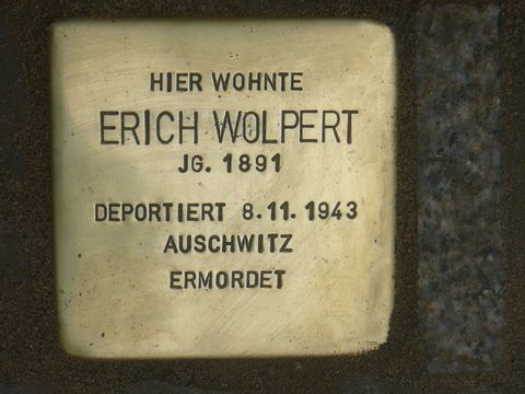 Stolperstein für Erich Wolpert