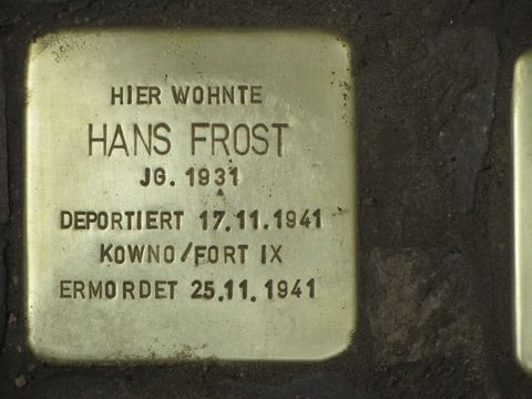 Stolperstein Hans Frost