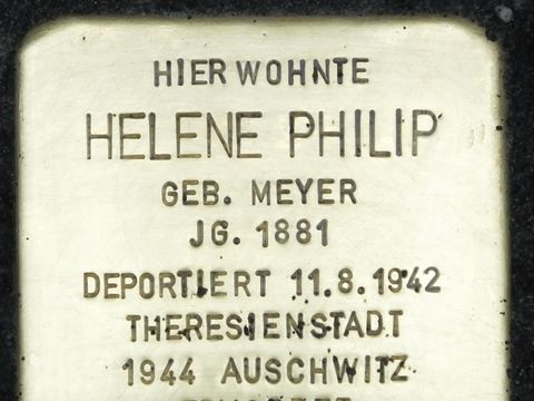 Stolperstein Helene Philip, 2014