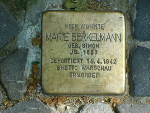 Stolperstein Marie Berkelmann