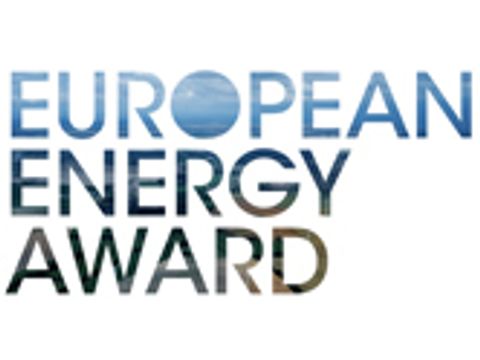 blauer Schriftzug European Energy Award