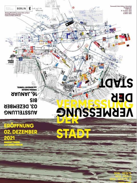 Bildvergrößerung: Plakat zur Ausstellung Vermessung der Stadt