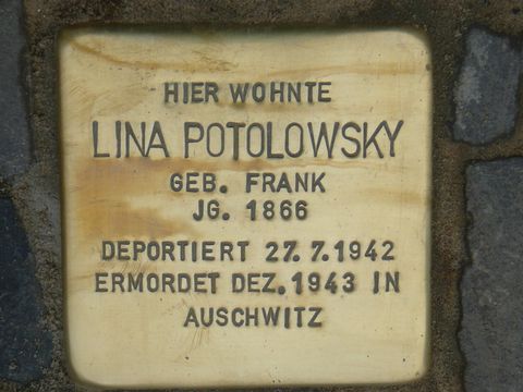 Stolperstein für Lina Potolowsky