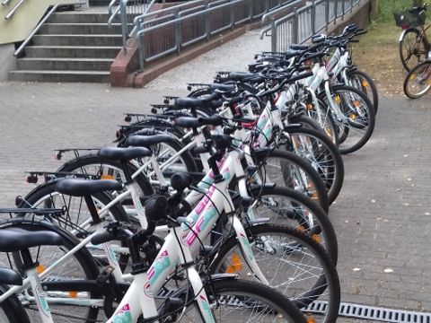 Fahrräder in der Jugendverkehrsschule